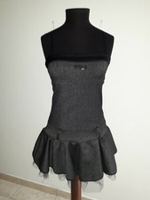 VESTITO corto mini antracite semi-lucido ARTIGLI TG44 ridotto a 40