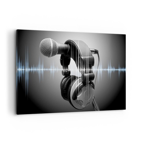Quadro tela 120x80cm audio - quadro,