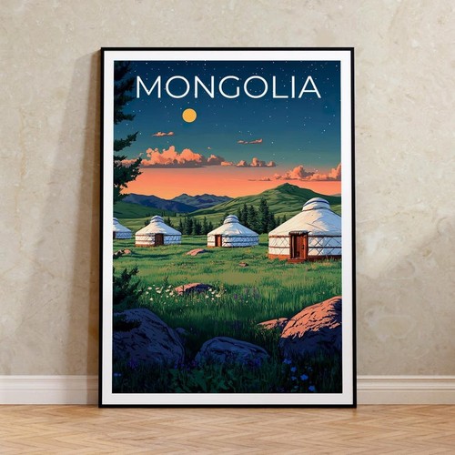 Poster mongolia stampa - mongolia,