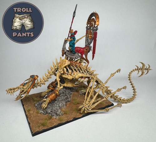 Tomb king bone dragon - on,