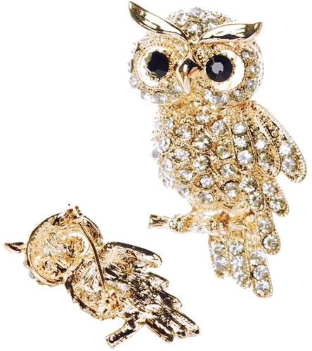Spilla gufo eleganza - -,
