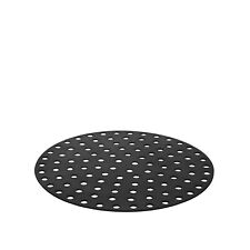 Tappeto in silicone forato tondo 21 cm nero