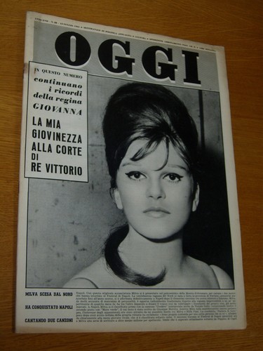 Oggi 1961 milva riccardo - oggi, 1961/28=milva=riccardo