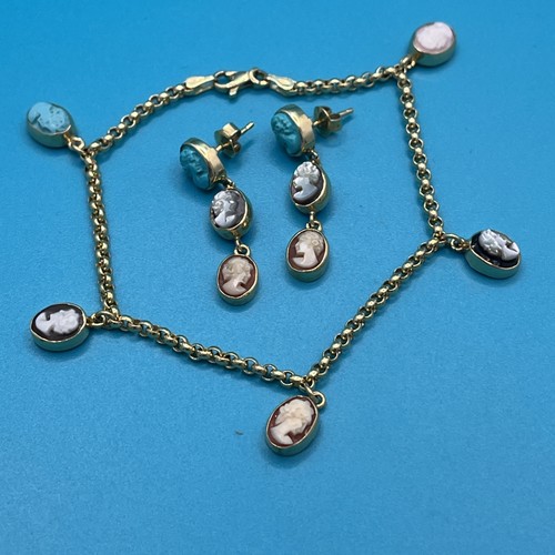 Orecchini bracciale cammeo oro - orecchini,