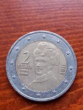 Rara moneta da 2 euro Austria 2011 - Errore conio per collezionisti - circolata