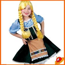 Costume Carnevale Bambina Ragazza Heidi Tirolese Bavarese 
