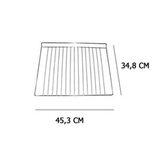 GRIGLIA FORNO CROMATA 453x348 CM PER FORNO ELETTRICO REX ELECTROLUX - JC SPARES®