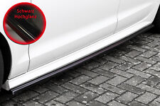 Battitacco laterale in ABS adatto per Audi A6 + S-Line e S6 4G C7 nero lucido
