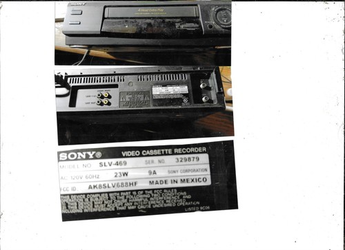 Sony slv 469 head quick - sony, 4