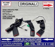 RAMO RAMI ATTACCO ATTACCHI CINTURA CINTURE POSTERIORE +CENTRALE FIAT PANDA 3 312