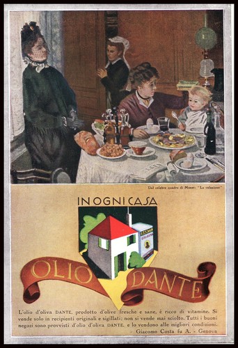 Pubblicita 1937 olio oliva - 1937, d'oliva