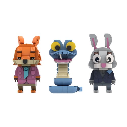 Pezzi moc zootopia judy nick - judy,
