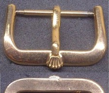 Original Vintage Rolex Buckle Fibbia 20mm inner Rose GP Excellent ! ! L@@K ! !