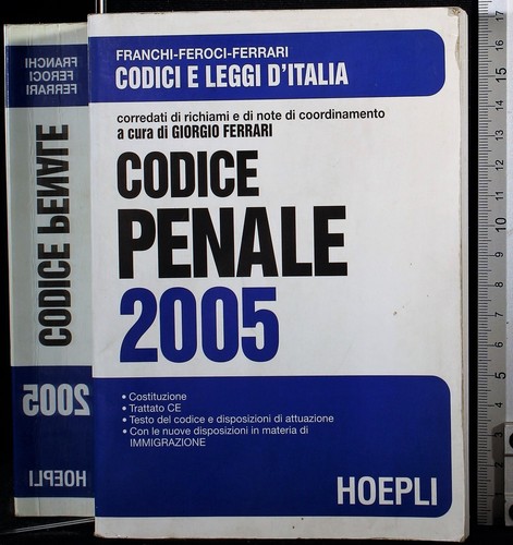 Codice penale 2005 - codice,
