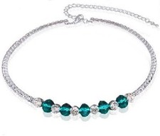 Collana Girocollo Verde Scuro