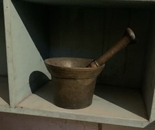 mortaio antico bronzo