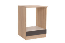 Mobile da cucina trasformabile 60 cm rovere grezzo grigio Merle Respkta