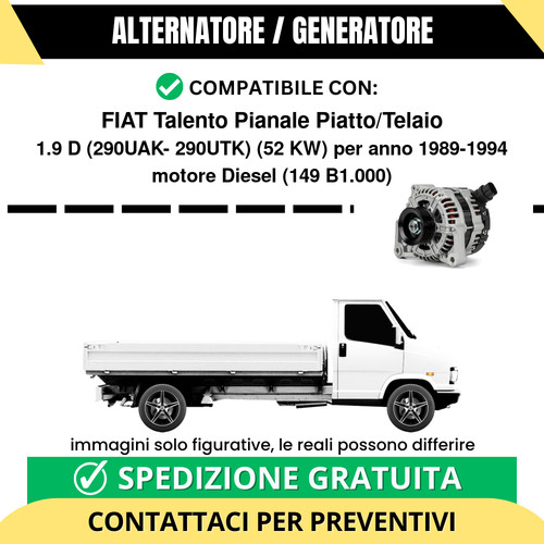 Alternatore fiat talento - fiat,