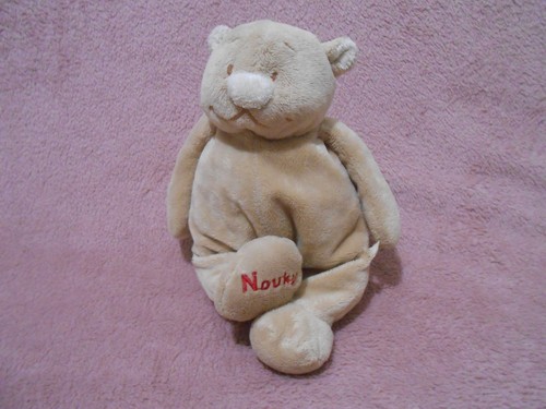 Doudou peluche ours marron