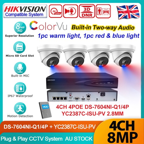 Hikvision 8mp 4ch colorvu - hikvision,