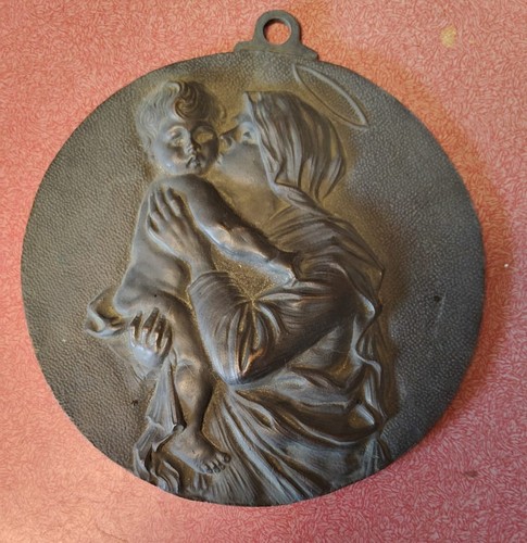 Bassorilievo bronzo madonna - bronzo, "madonna