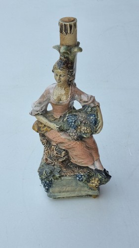 Bottiglia ceramica dipinta a - ,