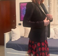 Giacca  Nera Sciancrata Elisabetta Franchi Gold