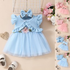 Baby Girls Flying Sleeve Solid