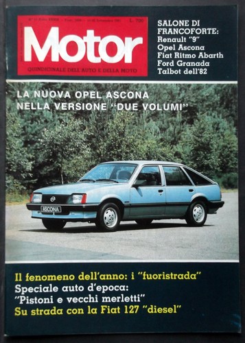 Motor 1981 opel ascona - ,