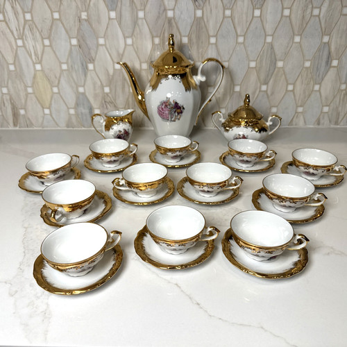 Raro set caffè tè - , porcellana