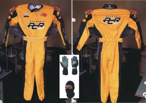 Tuta corsa kart ricamata - tuta,