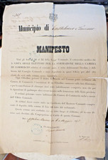995Z-CASTELNUOVO BARIANO-ROVIGO 1877-LISTA ELETTORI  FORMAZIONE CAMERA COMMERCIO