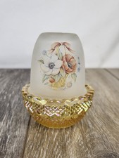 Lampada fata floreale in vetro