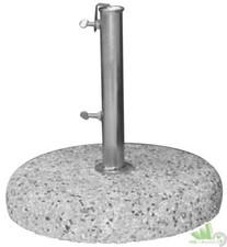 BASE PER OMBRELLONE CEMENTO GHIAIA DIAM.45CM KG.25 PALO 34/42MM REGOLABILE