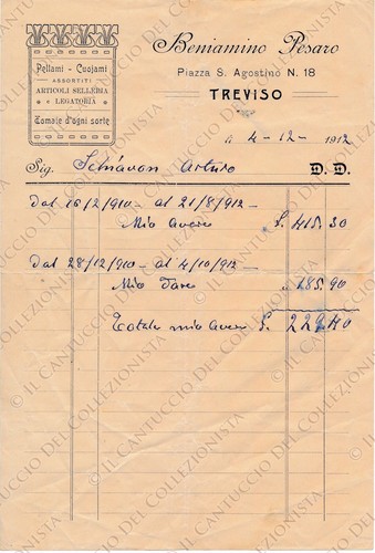1912 treviso articoli - treviso, selleria
