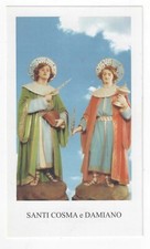 Santino Holy Card  Santi Cosma e Damiano (Santi Medici)