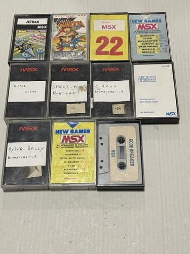 Msx lotto cassette giochi - msx,