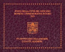 Vaticano 2 euro 2021 Dante