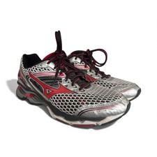 Mizuno Wave Creation 16 Running Shoes Men 10.5 J1GC151861 Black Red Silver Metal