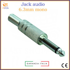 Jack 6.3 mono spinotti connettori per cuffie connettore audio maschio in metallo