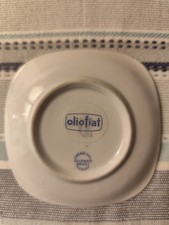 Posacenere Olio fiat Macchine Auto Collezione Ceramica Dorata