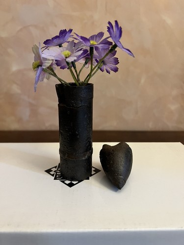 Ww1 vaso porta fiori - fiori, austriaco