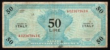 Italy lire banknote - italy, 50