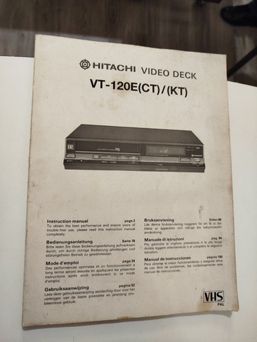 Hitachi video deck 120e - hitachi,