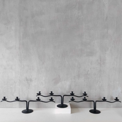 Trio candelabri scultorei - di,