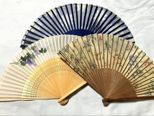 Set di 3 ventagli giapponesi