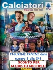 FIGURINA PANINI CALCIATORI 2025 / 2026 A SCELTA ENTRA E SCEGLI da n° 1 al 241