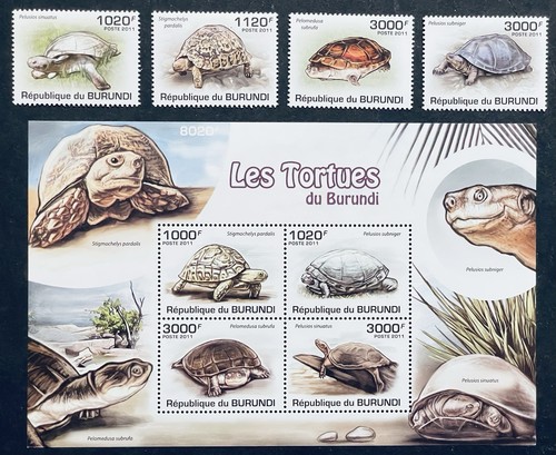 Francobolli tartaruga burundi - francobolli,