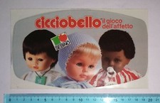 ADESIVO STICKER VINTAGE AUTOCOLLANT AUFKLEBER CICCIOBELLO ANNI'80