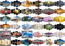 Set 5 pezzi quadri 200 x 100 cm molti soggetti spedizione dalla Germania